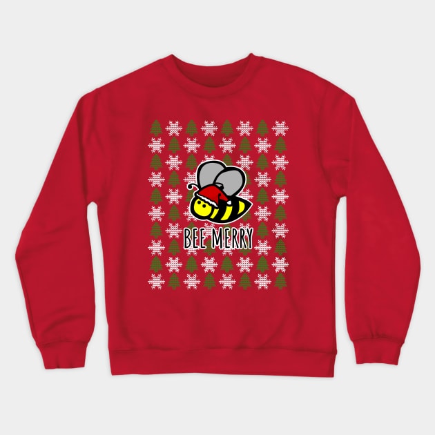 Bee Merry Crewneck Sweatshirt by LunaMay